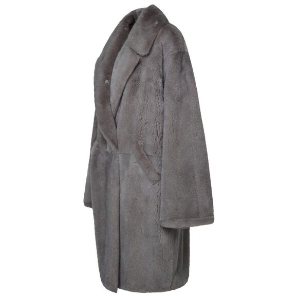 Blancha Long Gray Mink Fur Women - Picture 2 of 3